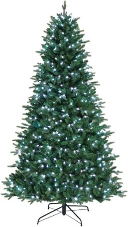 Mr Christmas - Alexa Enabled 7.5' Prelit Artificial Christmas Tree - Green