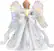 Front. Mr Christmas - Fiber Optic Angel Tree Topper - White.