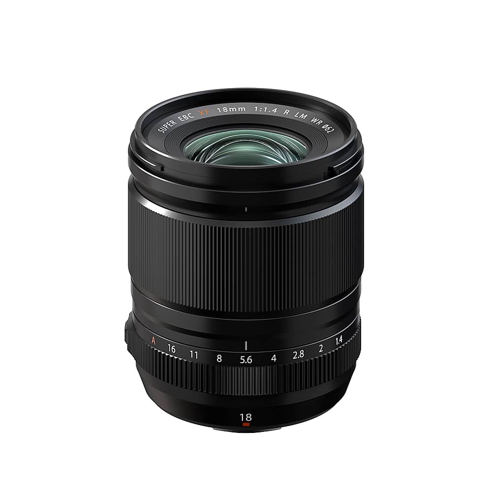 Fujifilm - XF 18mmF1.4R Standard Zoom Lens - Black - Front_Zoom