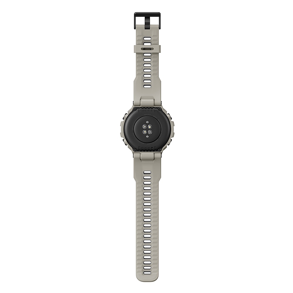 Back View: Amazfit - T-Rex Pro Smartwatch 1.3" Polycarbonate - Desert Gray