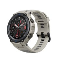 Amazfit - T-Rex Pro Smartwatch 33mm High Strength Polymer - Desert Gray - Front_Zoom