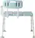 Front. Medline - Tub Transfer Bench With Microban Antimicrobial Protection, for Use as A Shower Bench or Bath Seat - Light Blue.