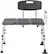 Angle. Medline - Tub Transfer Bench With Microban Antimicrobial Protection, for Use as A Shower Bench or Bath Seat - Gray.