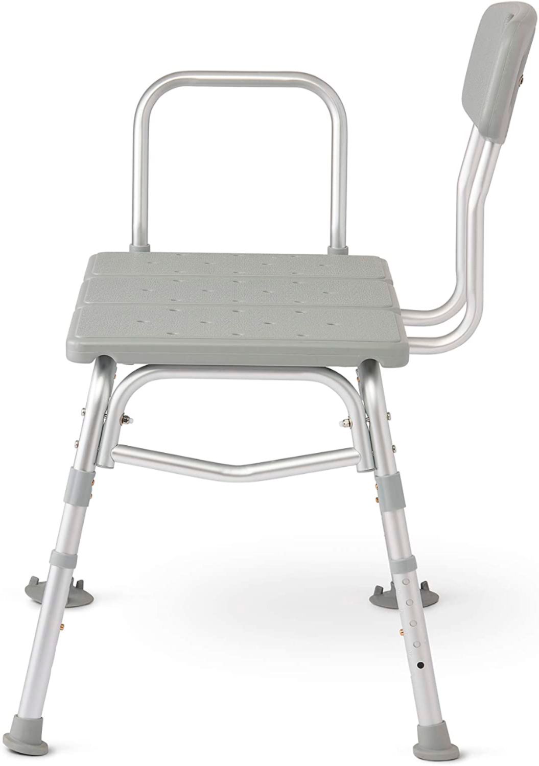 Adjustable Bathtub Seat 6 Height Bath Shower Transfer Bench Stool with Non-Slip Leg Pad HEALIFTY Shower Chair 