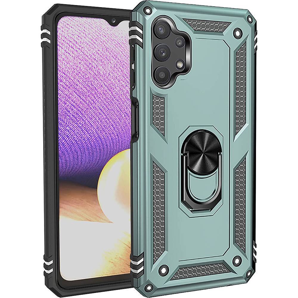 Alt View 12. SaharaCase - Military Kickstand Series Case for Samsung Galaxy A32 5G - Pine Green.