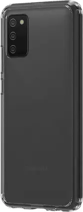 Left. SaharaCase - Hard Shell Series Case for Samsung Galaxy A02s - Clear.