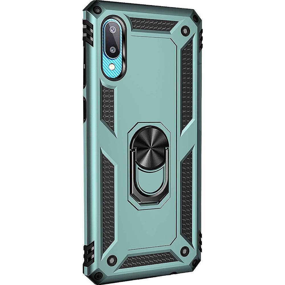 Angle View: SaharaCase - Hybrid-Flex Hard Shell Series Case for Samsung Galaxy A13 4G and A13 LTE - Clear