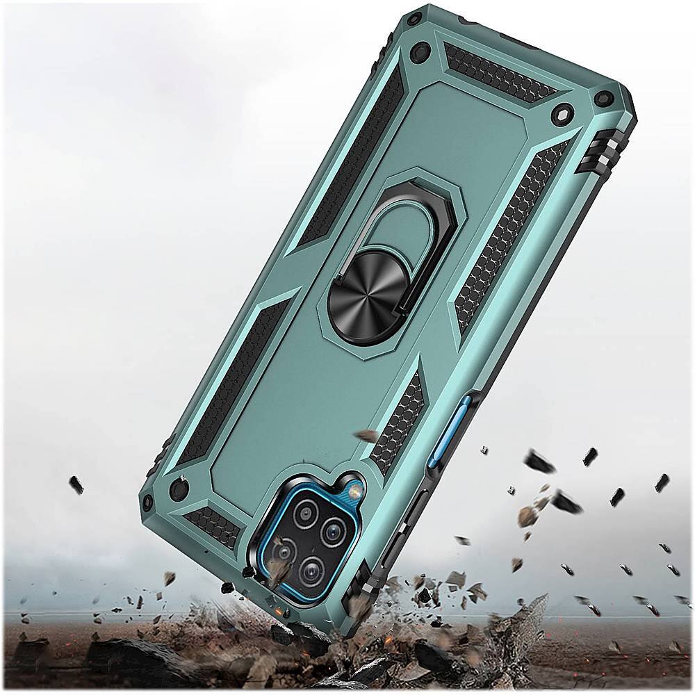 Alt View 17. SaharaCase - Military Kickstand Series Case for Samsung Galaxy A12 - Pine Green.