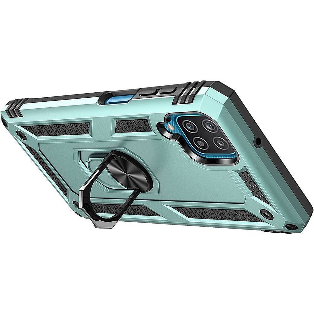 Alt View 3. SaharaCase - Military Kickstand Series Case for Samsung Galaxy A12 - Pine Green.