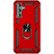 Front. SaharaCase - Military Kickstand Series with Belt Clip Case for Samsung Galaxy A54 5G - Red.