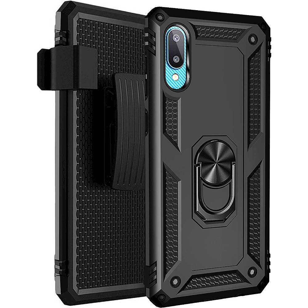 Alt View 11. SaharaCase - Military Kickstand Series Case for Samsung Galaxy A02 - Black.