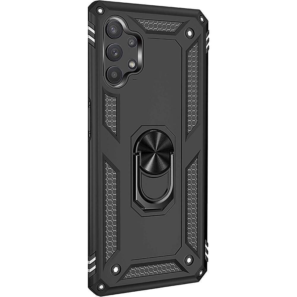 Angle. SaharaCase - Military Kickstand Series Case for Samsung Galaxy A32 5G - Black.