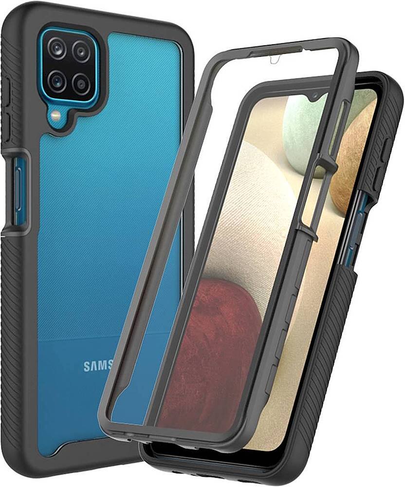 Alt View 14. SaharaCase - GRIP Series Case for Samsung Galaxy A12 - Black.