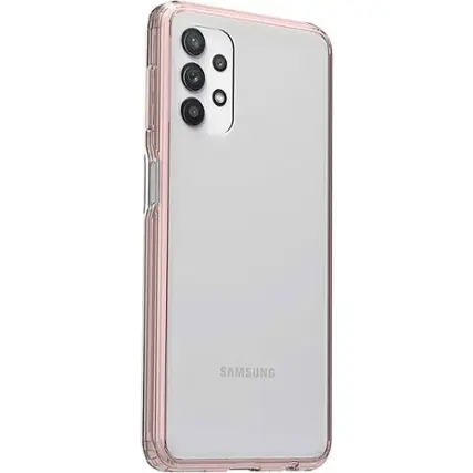 Angle. SaharaCase - Hard Shell Series Case for Samsung Galaxy A23 5G - Clear Rose Gold.