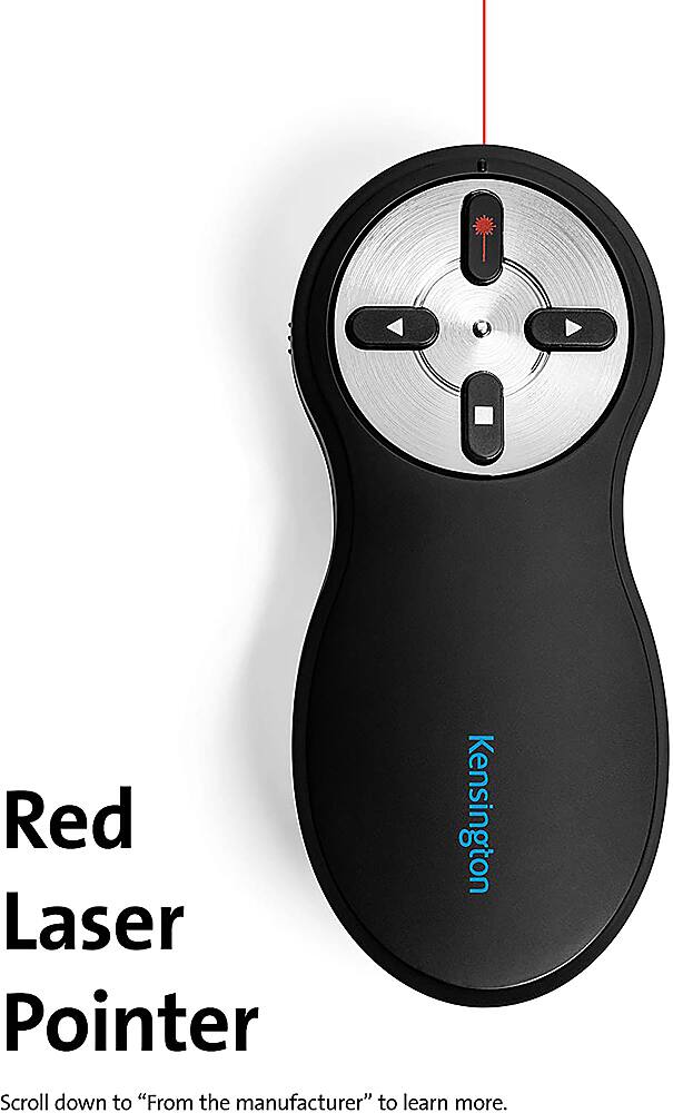 Alt View 12. Kensington - Wireless Presenter with Red Laser - Nano Receiver- 2.4 GHz wireless technology Up to 65 feet.