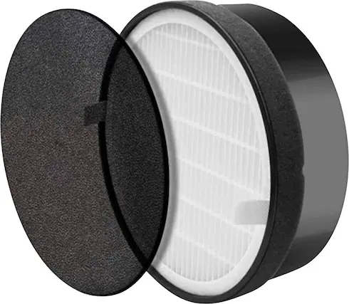 Front. Levoit - HEPA Replacement Filter for Aerone Purifier - 1pk - White.