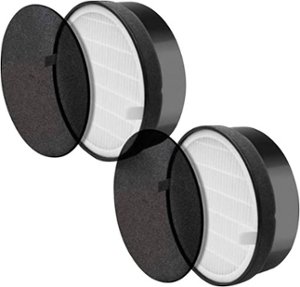 Levoit - True HEPA Replacement Filter for Aerone Purifier - 2pk - White