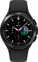 Samsung - Galaxy Watch4 Classic Stainless Steel Smartwatch 46mm LTE - Black - Front_Zoom