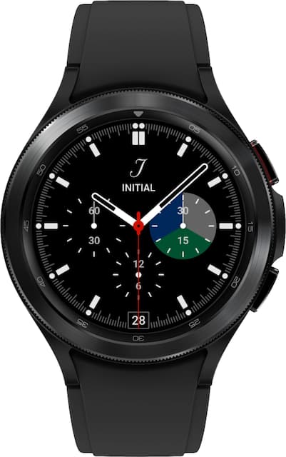 Samsung Galaxy Watch 4 Classic Stainless Steel Smartwatch 46mm Lte Black Sm R5uzkaxaa Best Buy