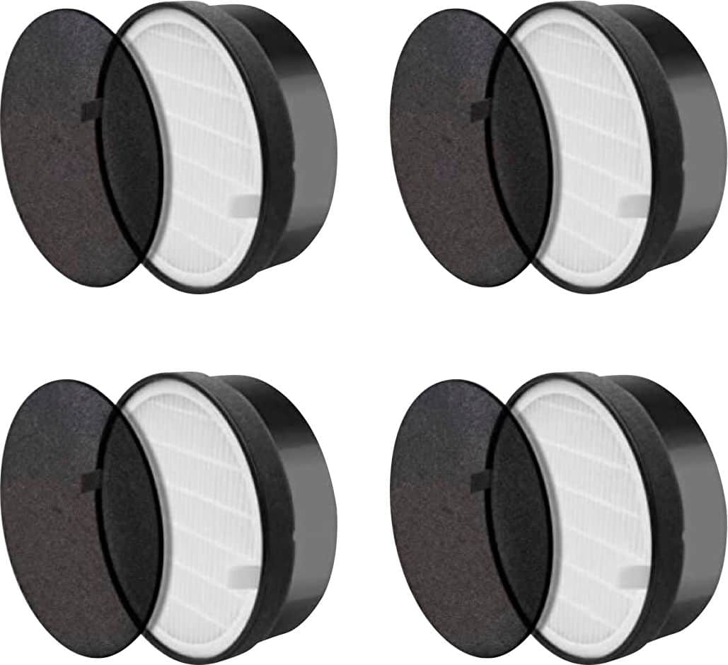 Levoit - Replacement Filter for Aerone Purifier - 4pk - White - Front_Zoom