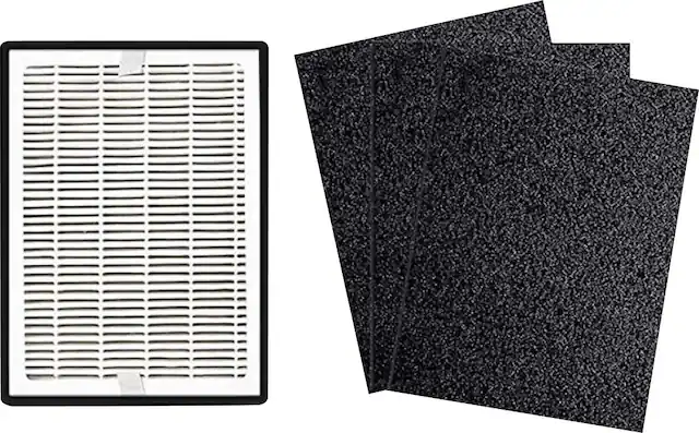 Front. Levoit - HEPA Replacement Filter for AirNow Purifier - 1pk - White.