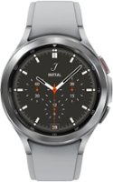 Samsung - Galaxy Watch4 Classic Stainless Steel Smartwatch 46mm LTE - Silver - Front_Zoom