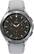 Front. Samsung - Galaxy Watch4 Classic Stainless Steel Smartwatch 46mm LTE - Silver.