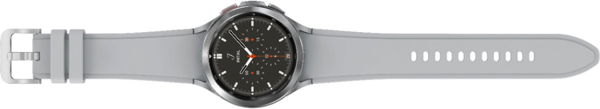 Zoom in on Alt View Zoom 11. Samsung - Galaxy Watch4 Classic Stainless Steel Smartwatch 46mm BT - Silver.