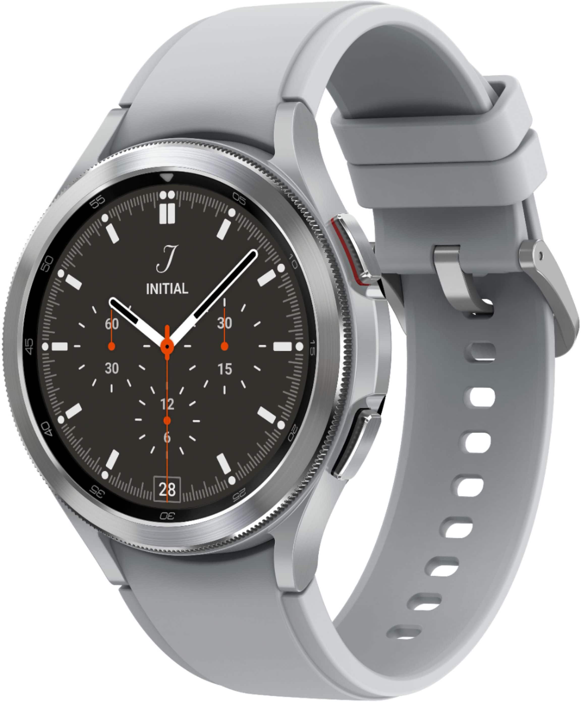 Alt View 13. Samsung - Galaxy Watch4 Classic Stainless Steel Smartwatch 46mm BT - Silver.
