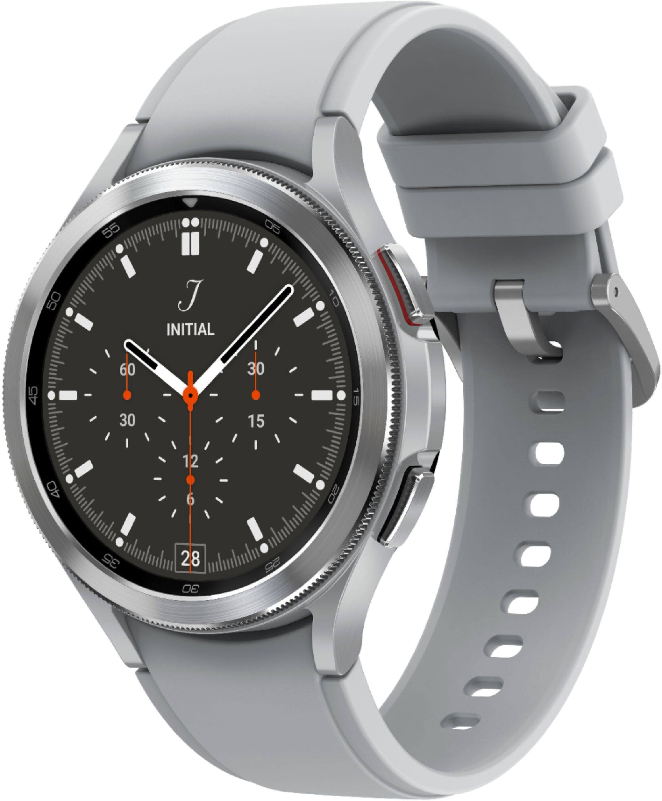 Alt View 13. Samsung - Galaxy Watch4 Classic Stainless Steel Smartwatch 46mm BT - Silver.