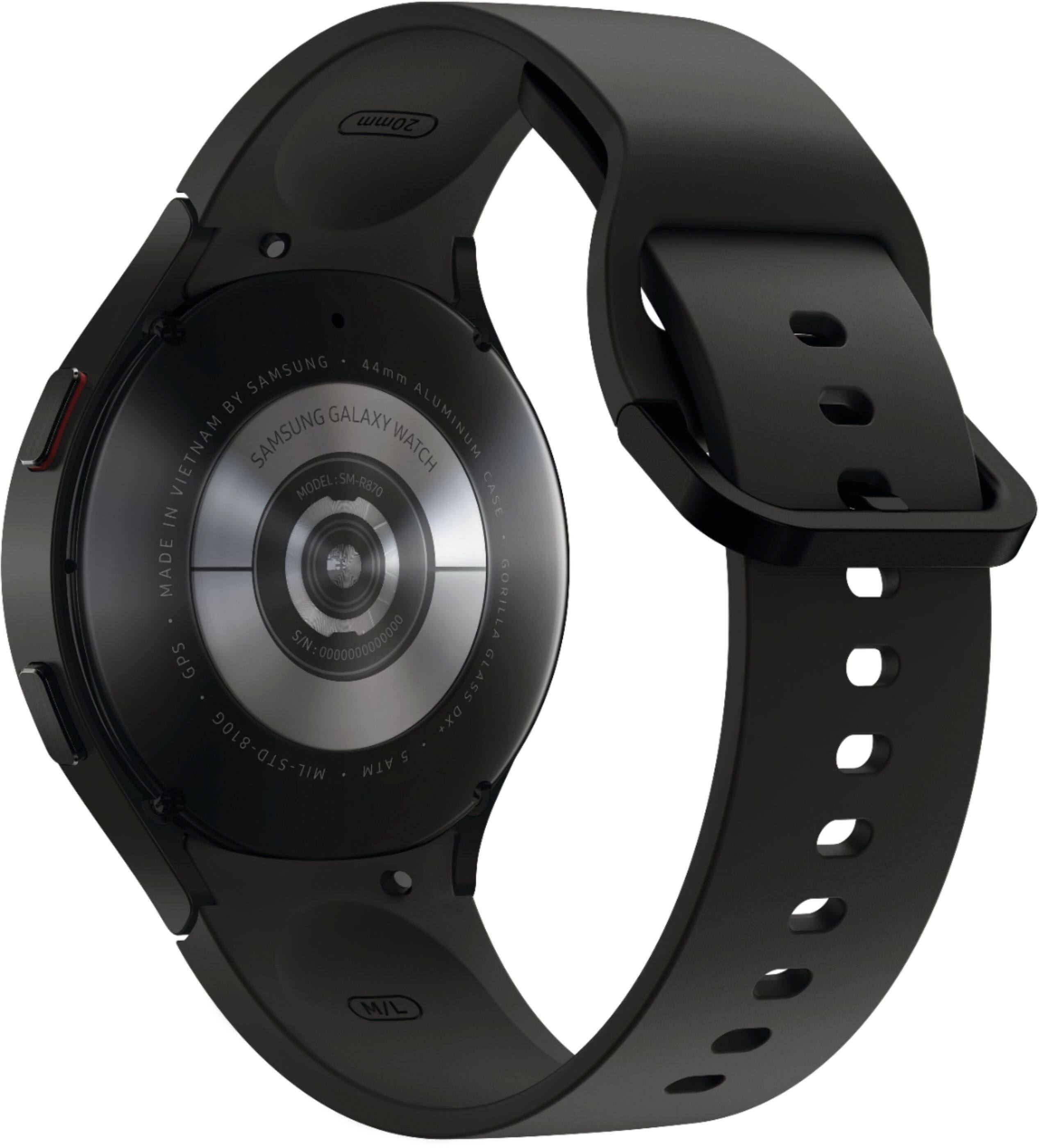 Alt View 14. Samsung - Galaxy Watch4 Aluminum Smartwatch 44mm BT - Black.