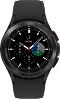 Samsung - Galaxy Watch4 Classic Stainless Steel Smartwatch 42mm BT - Black - Front_Zoom