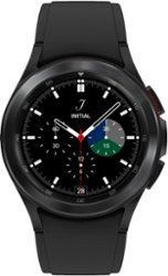 Samsung - Galaxy Watch4 Classic Stainless Steel Smartwatch 42mm LTE - Black - Front_Zoom