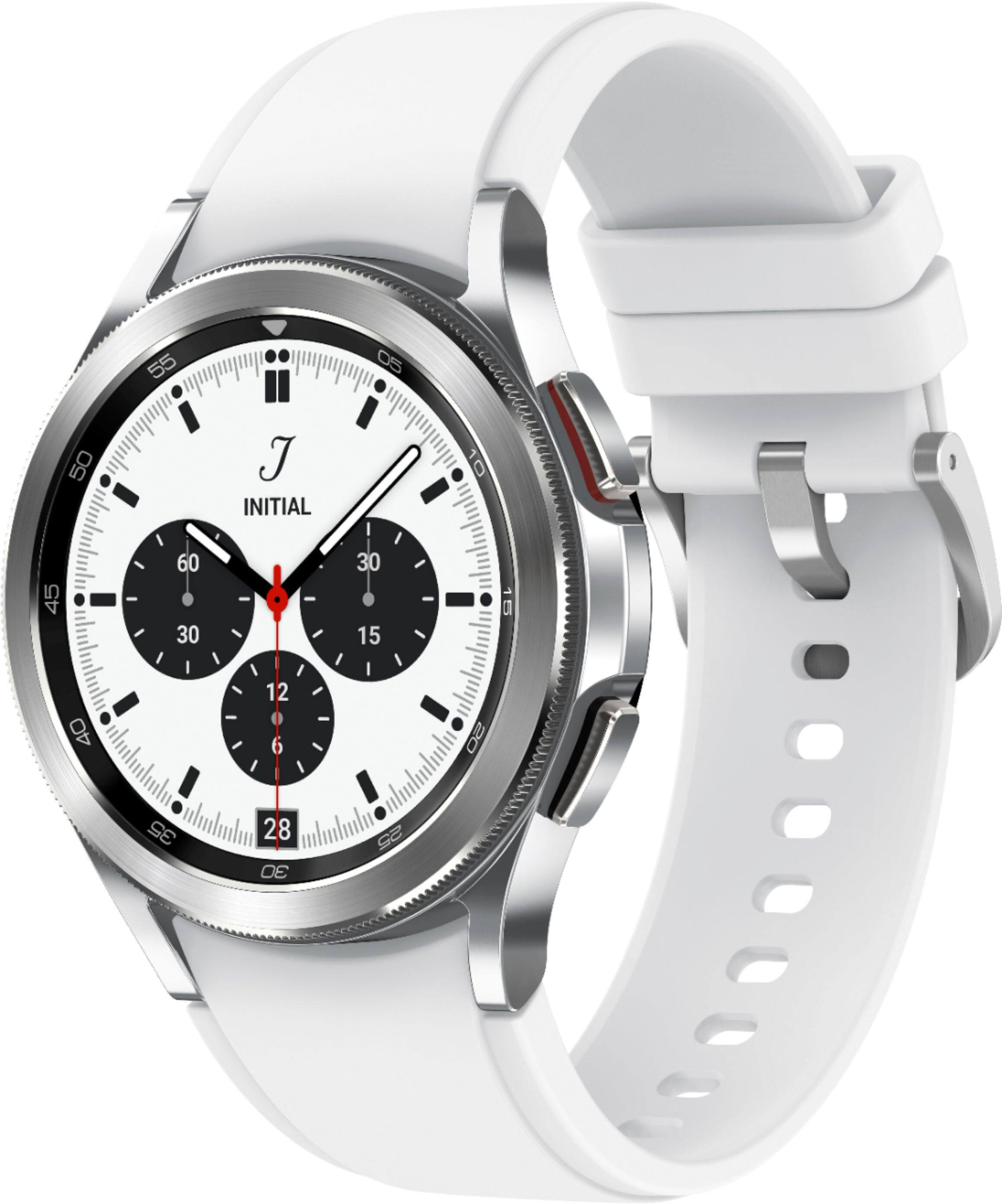 Alt View 13. Samsung - Galaxy Watch4 Classic Stainless Steel Smartwatch 42mm BT - Silver.