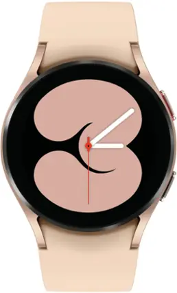 Front. Samsung - Galaxy Watch4 Aluminum Smartwatch 40mm BT - Gold.