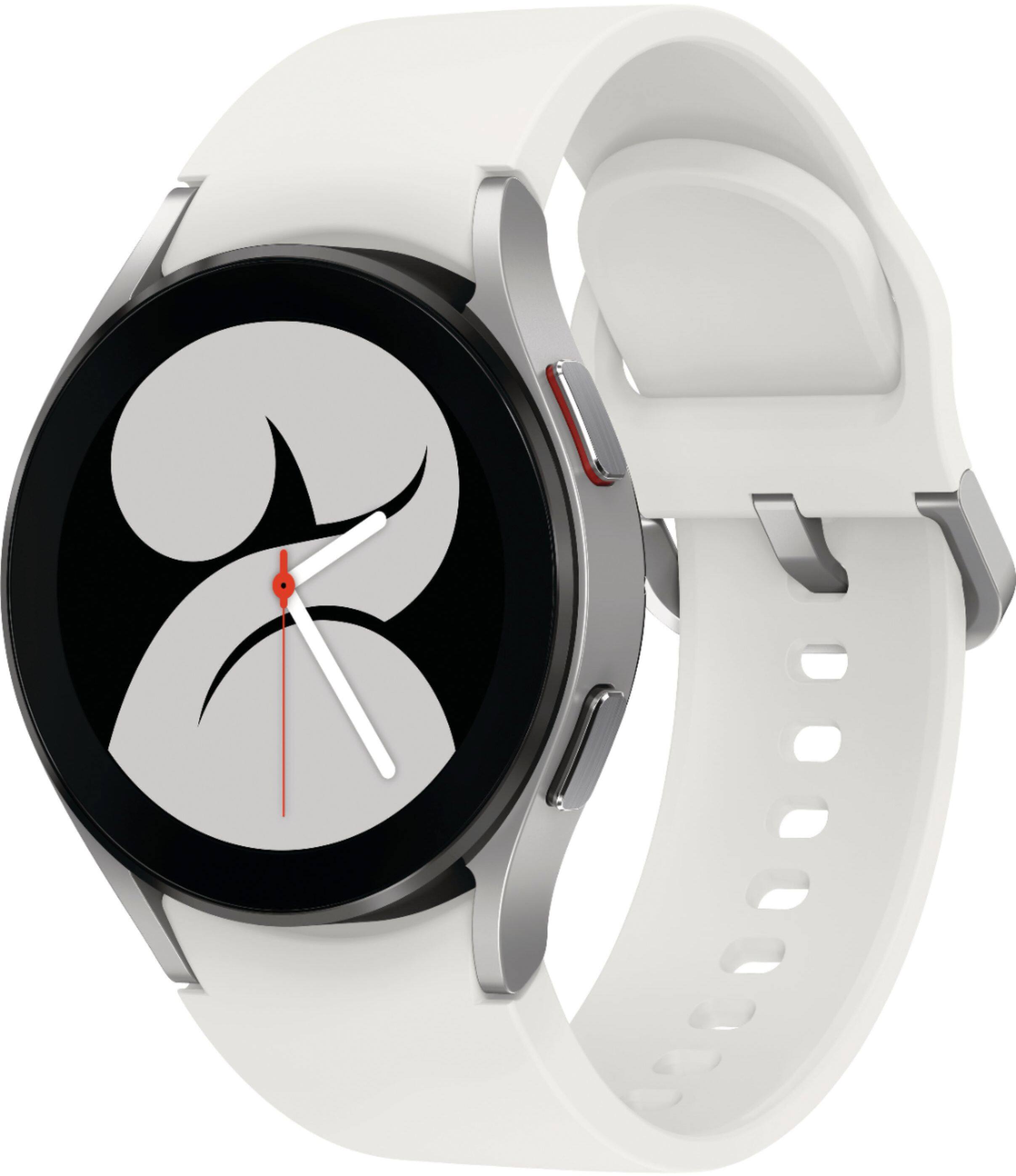 Alt View 12. Samsung - Galaxy Watch4 Aluminum Smartwatch 40mm BT - Silver.