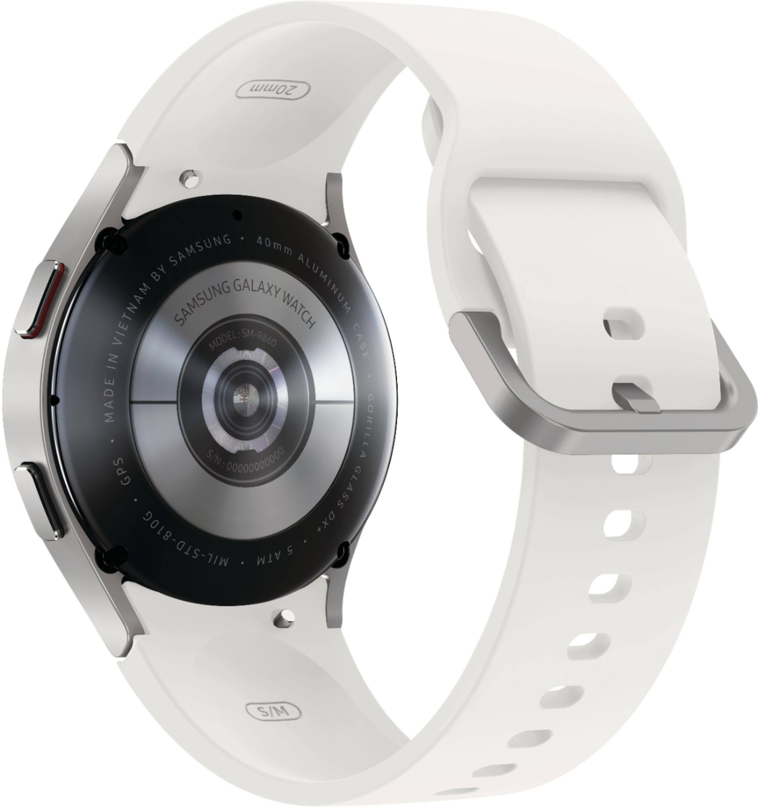 Alt View 14. Samsung - Galaxy Watch4 Aluminum Smartwatch 40mm BT - Silver.