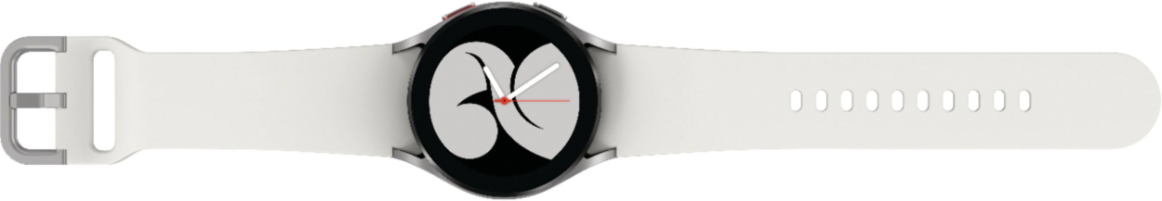 Alt View 15. Samsung - Galaxy Watch4 Aluminum Smartwatch 40mm BT - Silver.