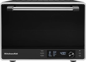 KitchenAid - Dual Convection Countertop Oven with Air Fry and Temperature Probe - KCO224 - Black Matte - Front_Zoom