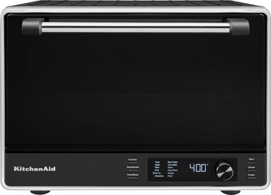 KitchenAid – 1 Cu. Ft. Dual Convection Countertop Toaster Oven with Air Fry – Black Matte