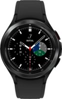 Samsung - Galaxy Watch4 Classic Stainless Steel Smartwatch 46mm BT - Black - Front_Zoom
