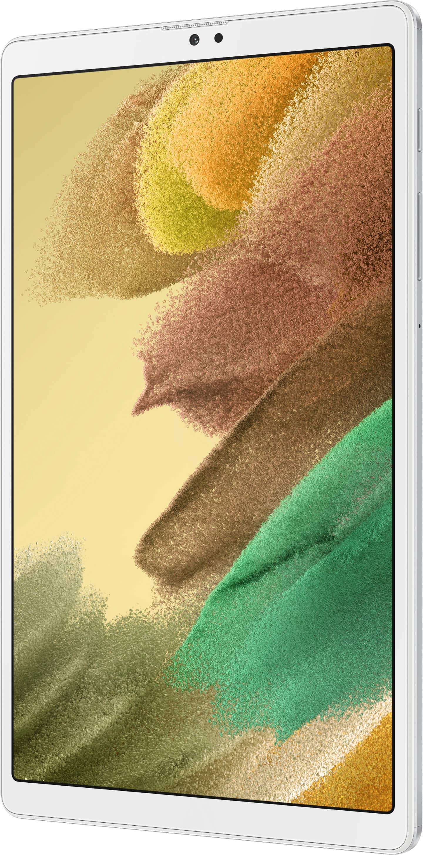 Angle. Samsung - Galaxy Tab A7 Lite 8.7" 64 GB - Wi-Fi - Silver.