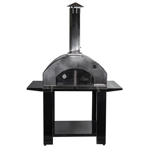 Nuke - Pizzero Outdoor Charcoal Grill Wood-Fired Pizza Oven - Metallic