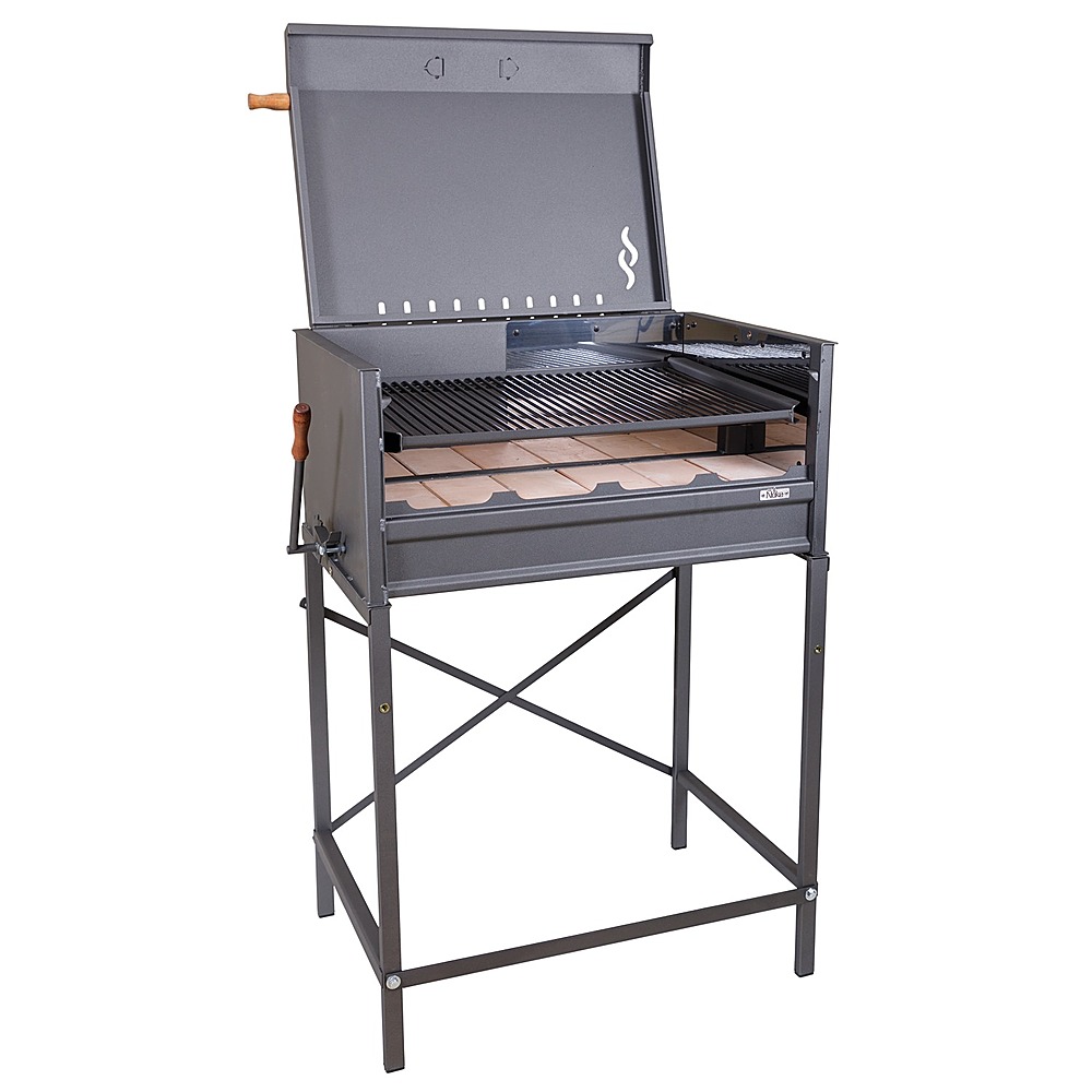 Angle View: Nuke - Pampa Argentinian Charcoal Grill - Black