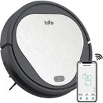 Front Zoom. Trifo - Emma Wi-Fi Connected Robot Vacuum with Alexa and Smart Navigation - Black and Silver.