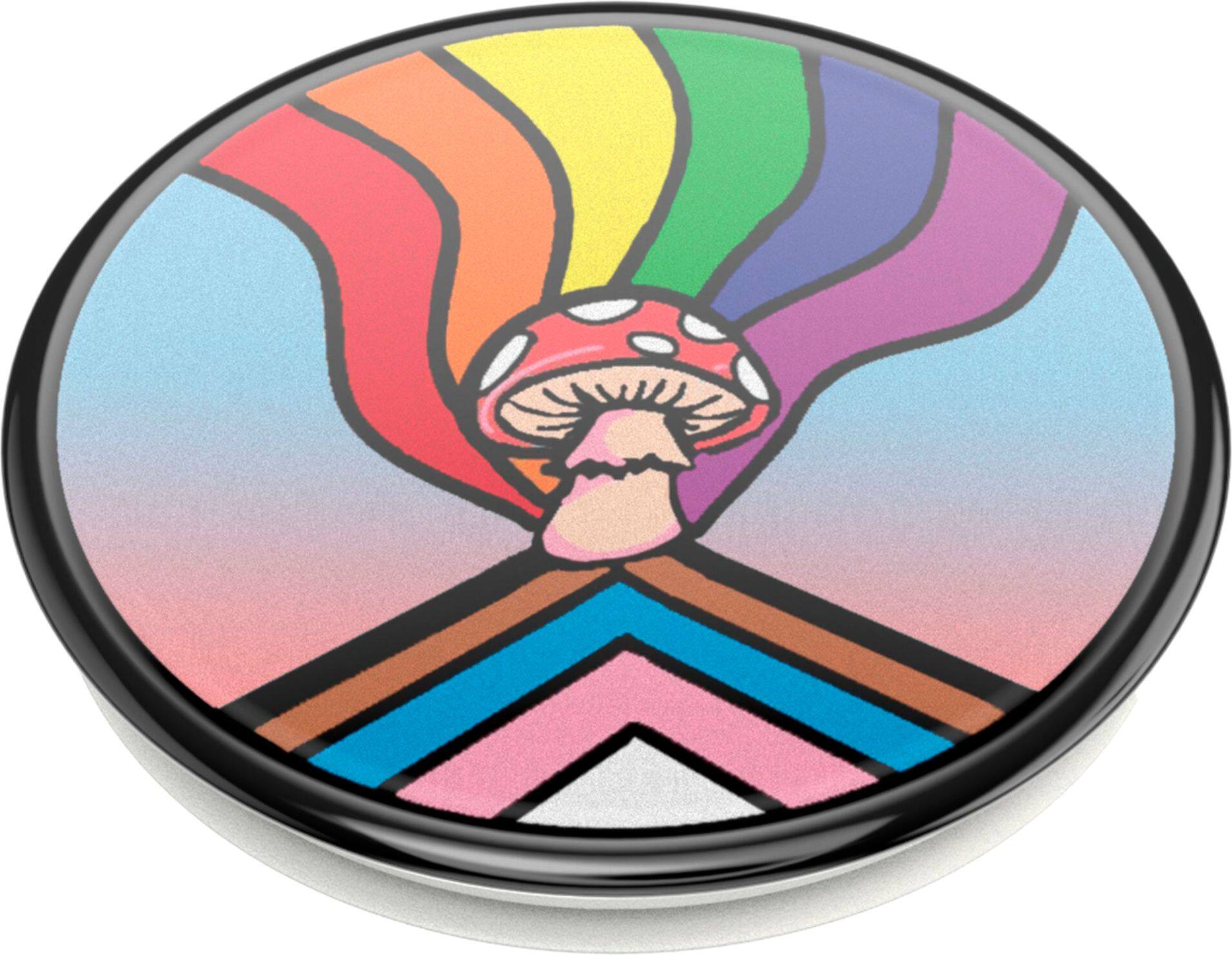Left View: PopSockets - Pride Month Poptivism PopGrip - Growing Together