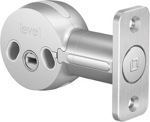 Level - Bolt Bluetooth Retrofit Smart Lock with App/Keypad/VoiceAssistant Access - Silver - Front_Zoom