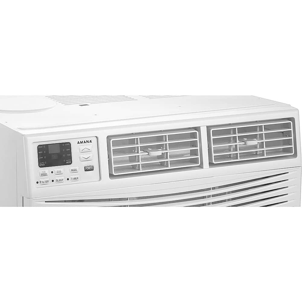 Left View: Amana - 350 Sq. Ft 8,000 BTU Window Air Conditioner - White