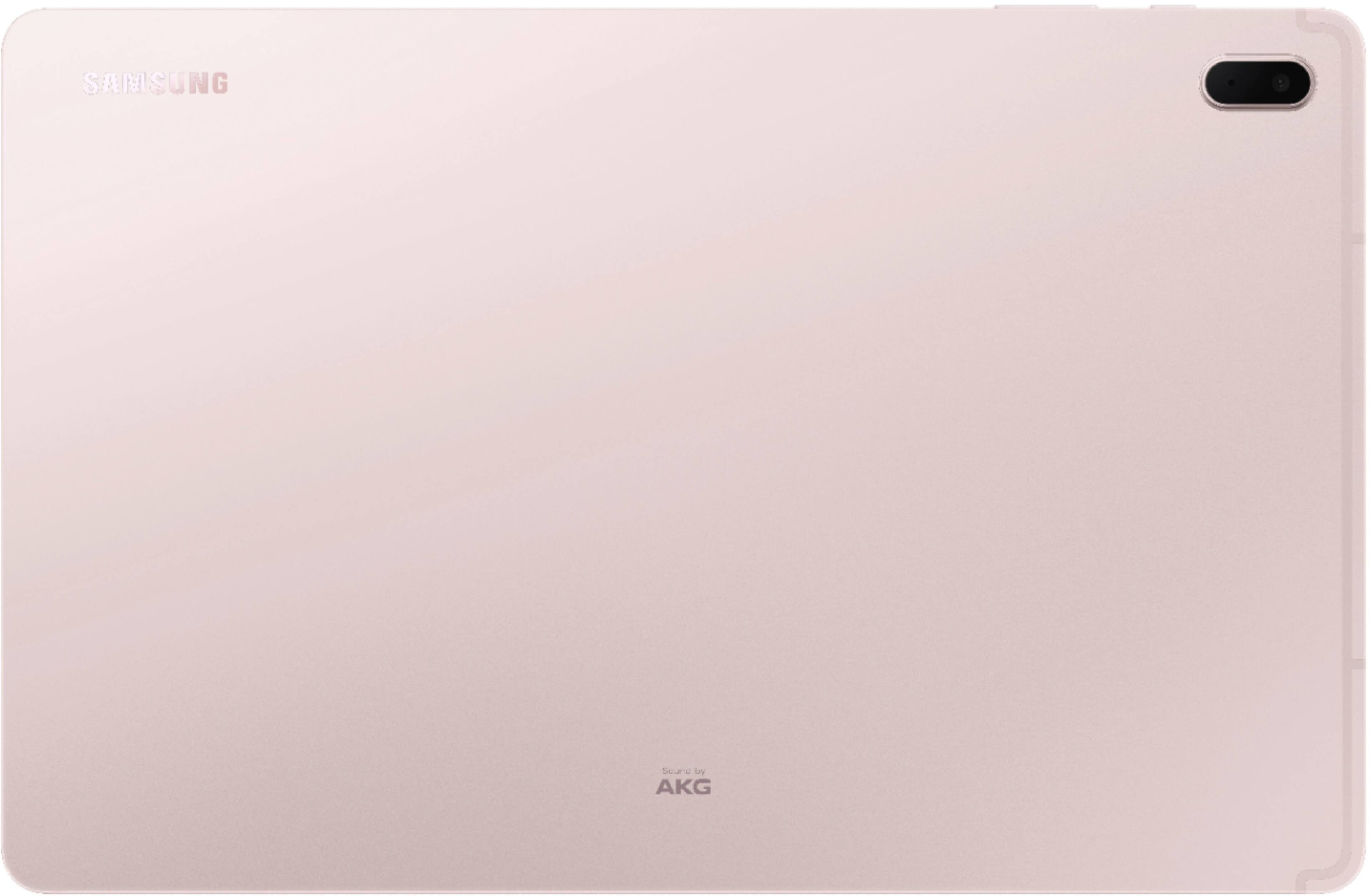 Back. Samsung - Galaxy Tab S7 FE - 12.4" 128GB - Wi-Fi - with S-Pen - Mystic Pink.