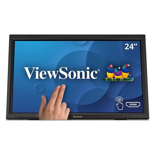 Viewsonic TD2423d - 24" Display, MVA Panel, 1920 x 1080 Resolution - Black - Black